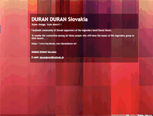 Tablet Screenshot of duranduran.sk